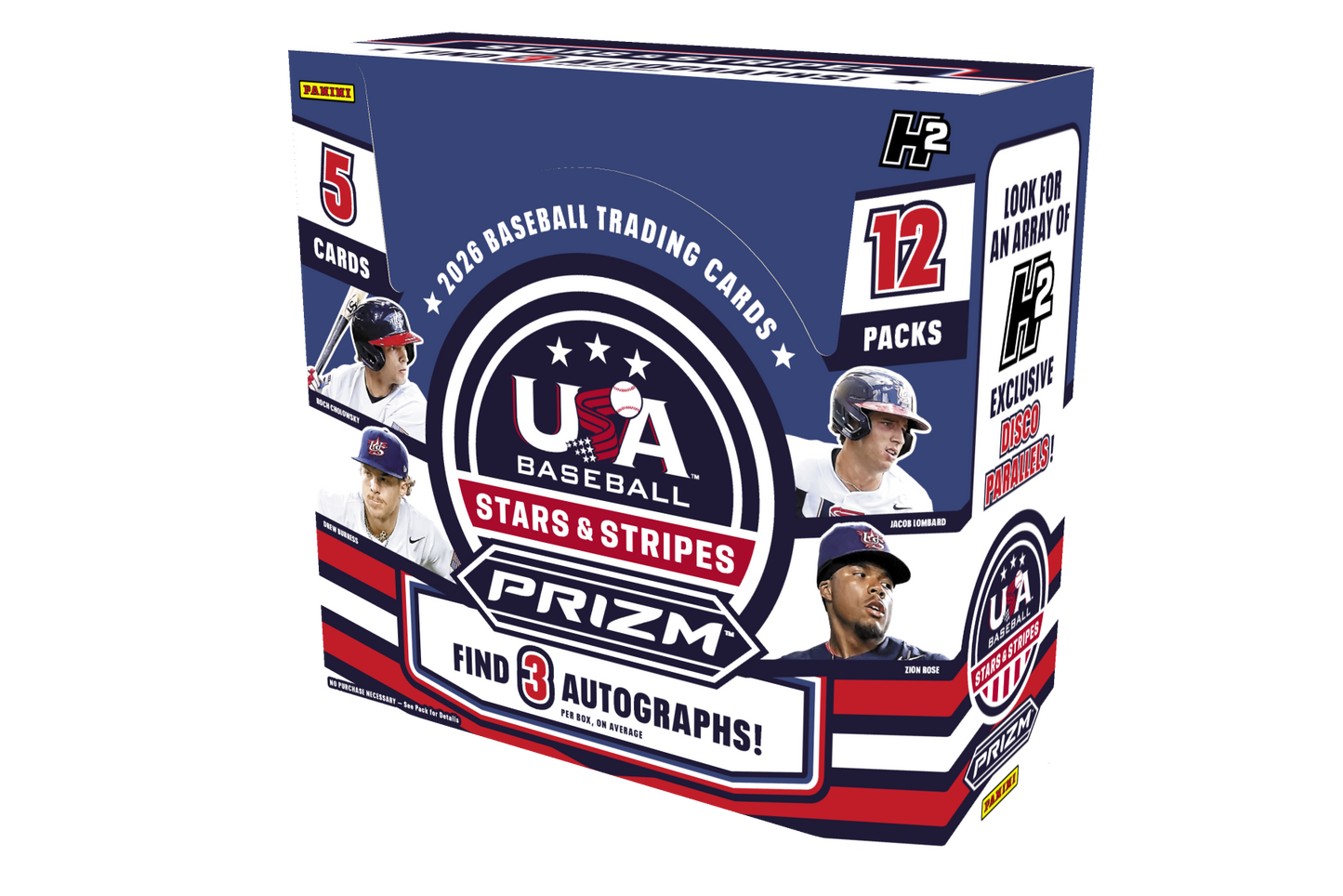 2026 Panini Prizm USA Stars & Stripes Baseball - Mega Box