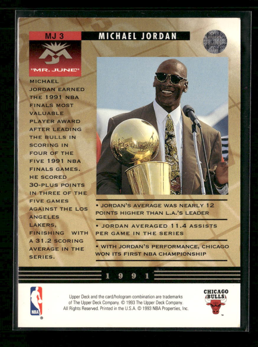 1993-94 Upper Deck Michael Jordan Mr. June Michael Jordan #MJ3