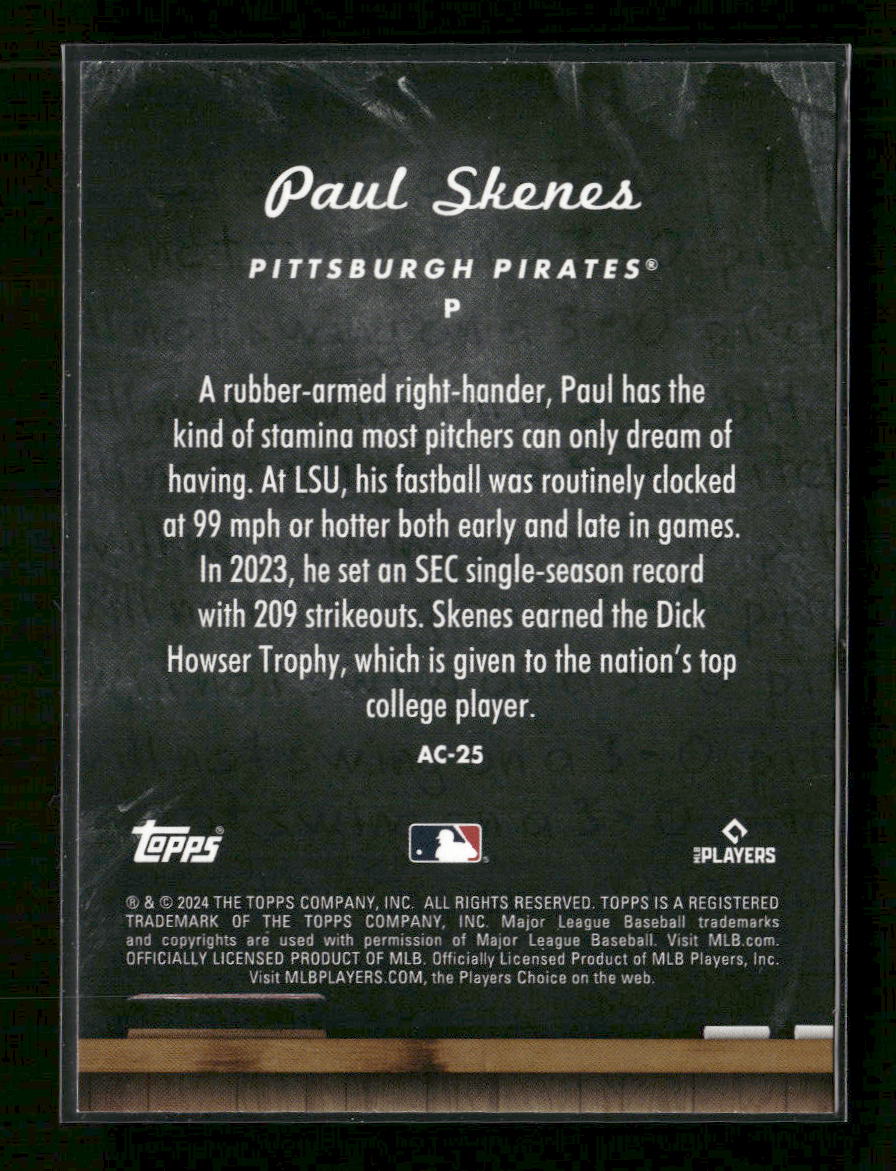 2024 Topps Update All Class Paul Skenes #AC-25