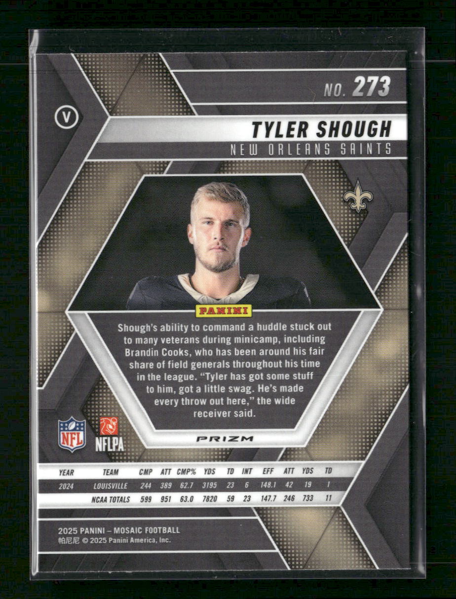 2025 Panini Mosaic Mosaic Genesis Tyler Shough Rookie #273