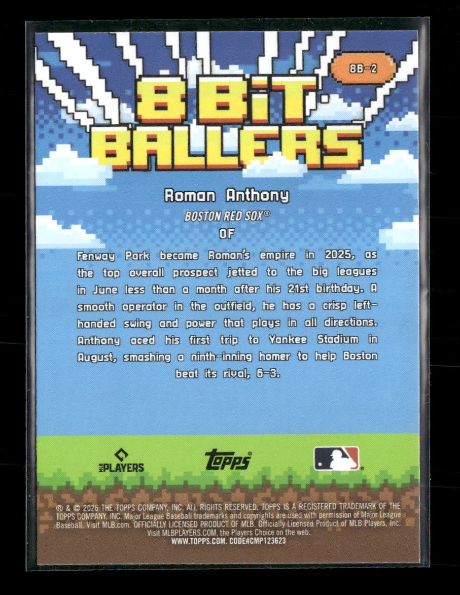 2026 Topps 8 Bit Ballers Roman Anthony #8B-2