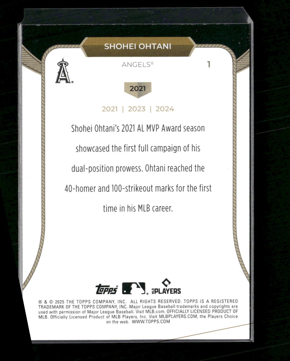 2025 Topps Welcome to the Club: 3X MVP Shohei Ohtani #1