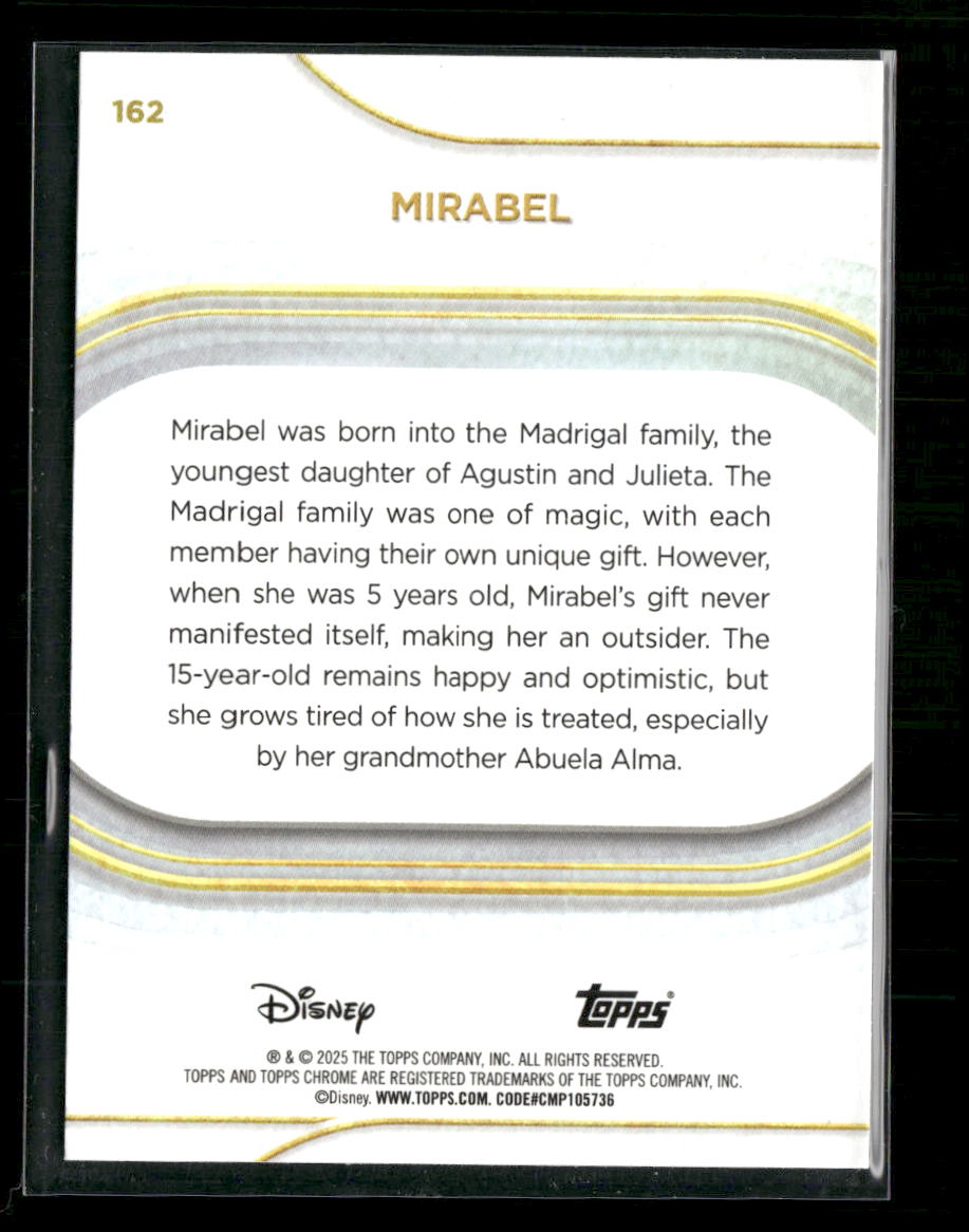 Topps Chrome 2025 Disney Encanto Mirabel Card Blue /150