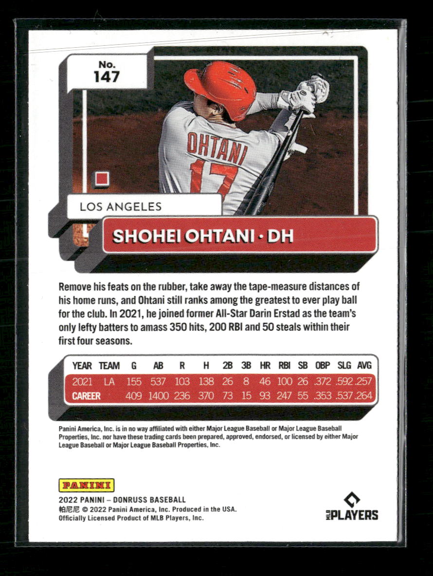 2022 Donruss Liberty Shohei Ohtani #147