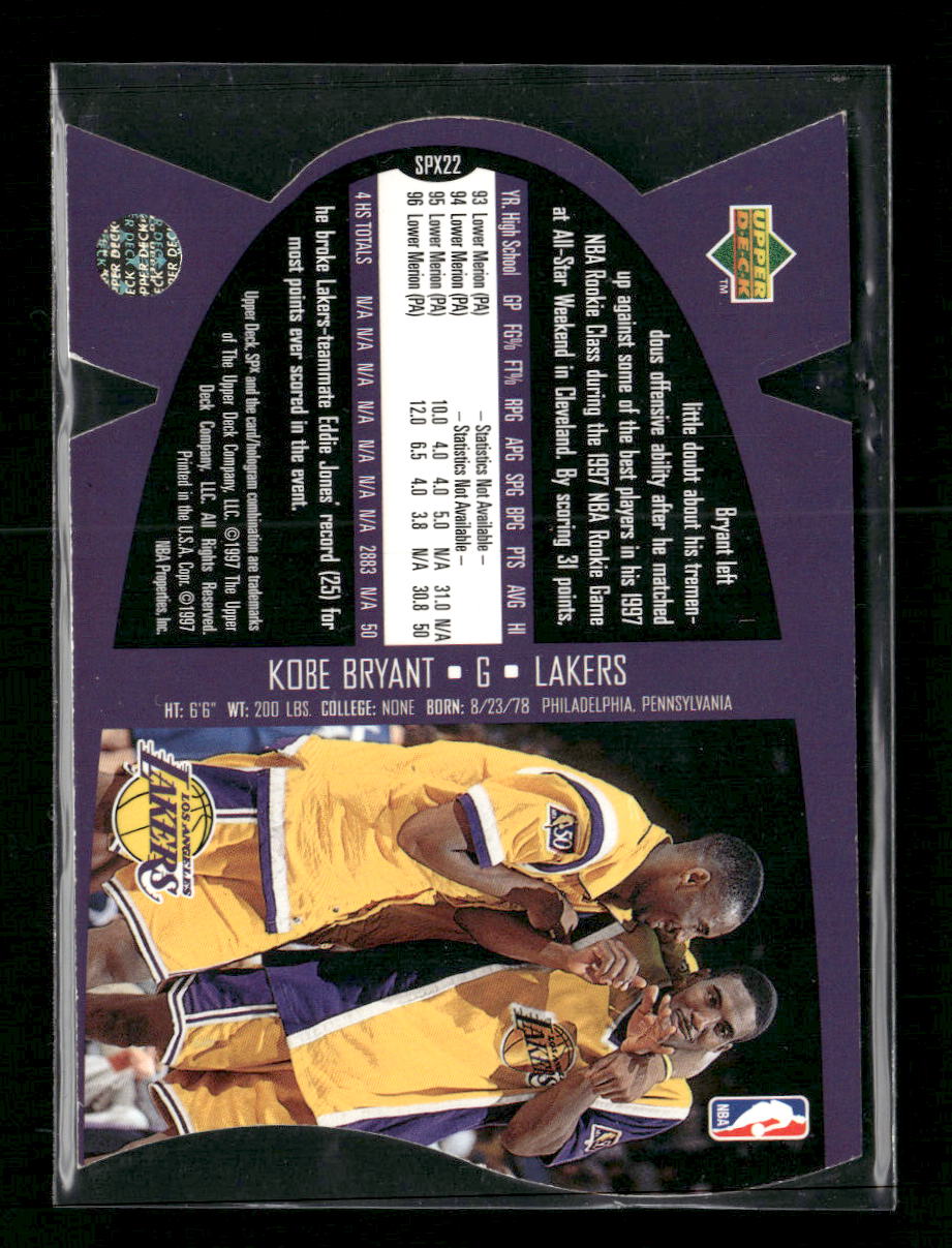 1997 SPx Kobe Bryant #SPX22