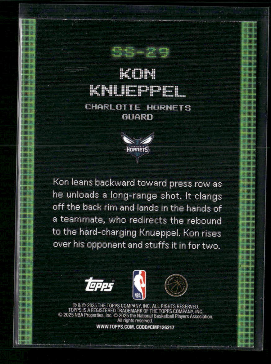 2025-26 Topps Scan and Slam Kon Knueppel #SS-29