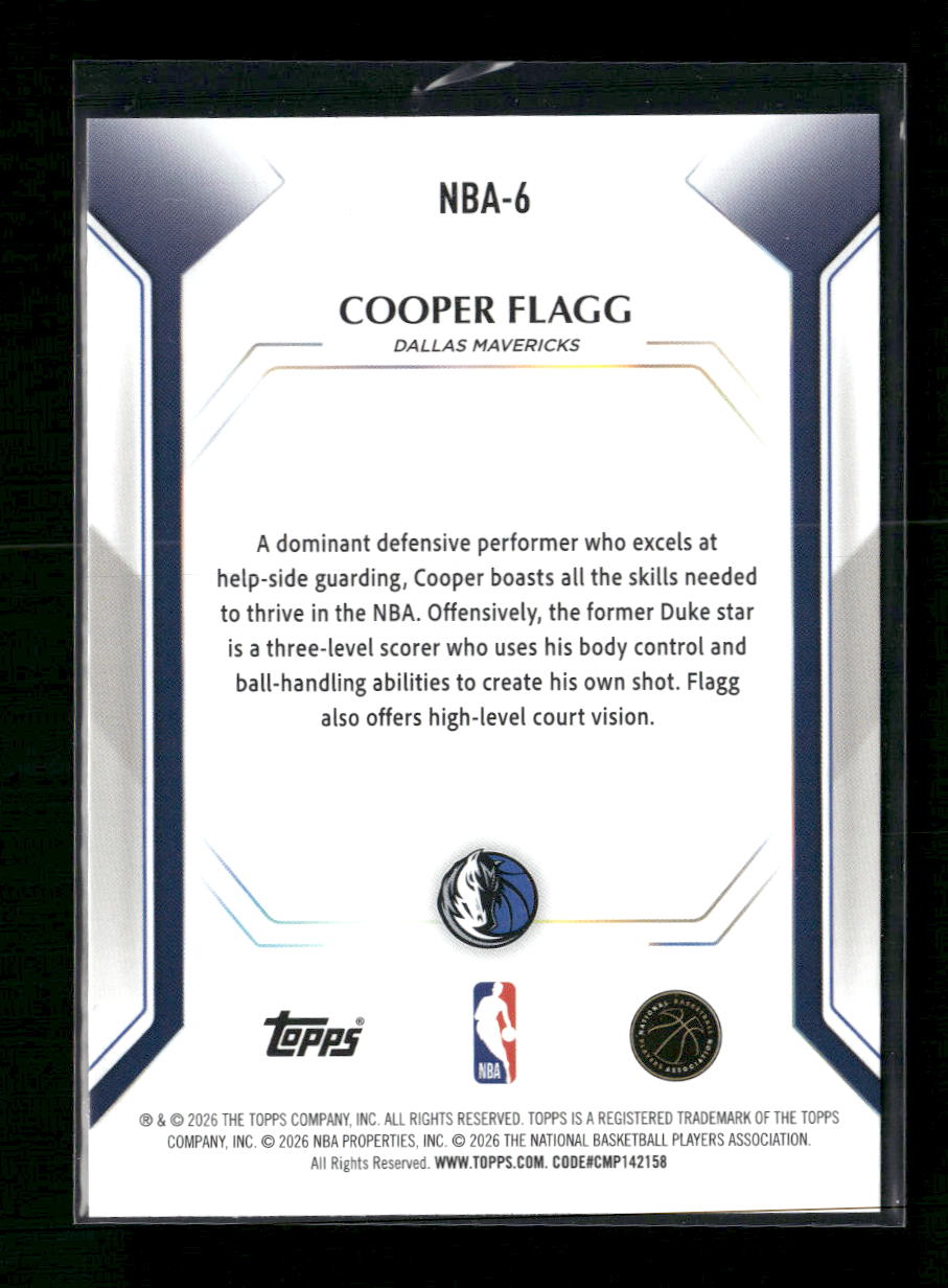 2025-26 Topps Topps Collector Kit Cooper Flagg #NBA-6