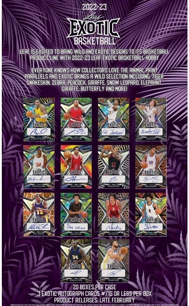 2022-23 Leaf Exotic Basketball Hobby Box