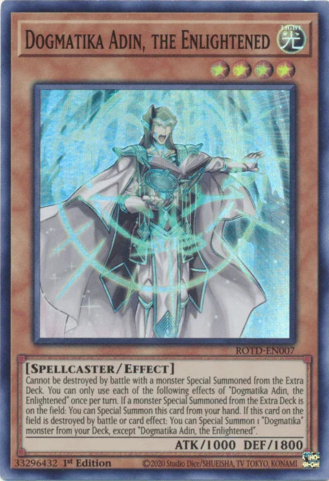 Dogmatika Adin, the Enlightened [ROTD-EN007] Super Rare