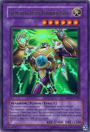 Elemental Hero Thunder Giant [DR3-EN216] Ultra Rare
