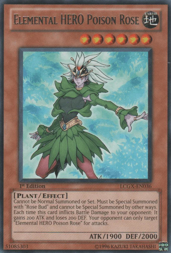 Elemental HERO Poison Rose [LCGX-EN036] Rare