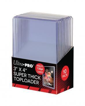 3" x 4" Clear Thick 130PT Toploaders (10ct)