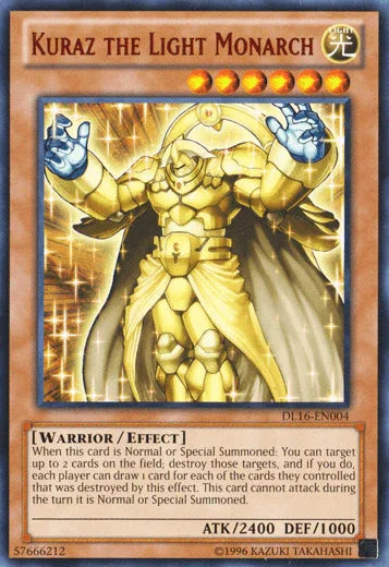 Kuraz the Light Monarch (Red) [DL16-EN004] Rare