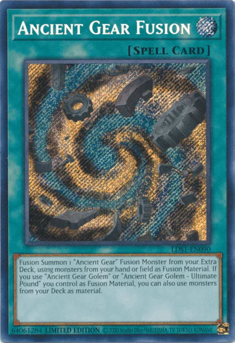 Ancient Gear Fusion [LDS1-EN090] Secret Rare