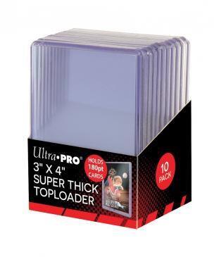3" x 4" Clear Thick 180PT Toploaders (10ct)