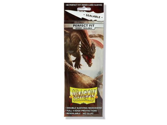 Dragon Shield Perfect Fit Standard Sealable Sleeves - Smoke (100 Pack)