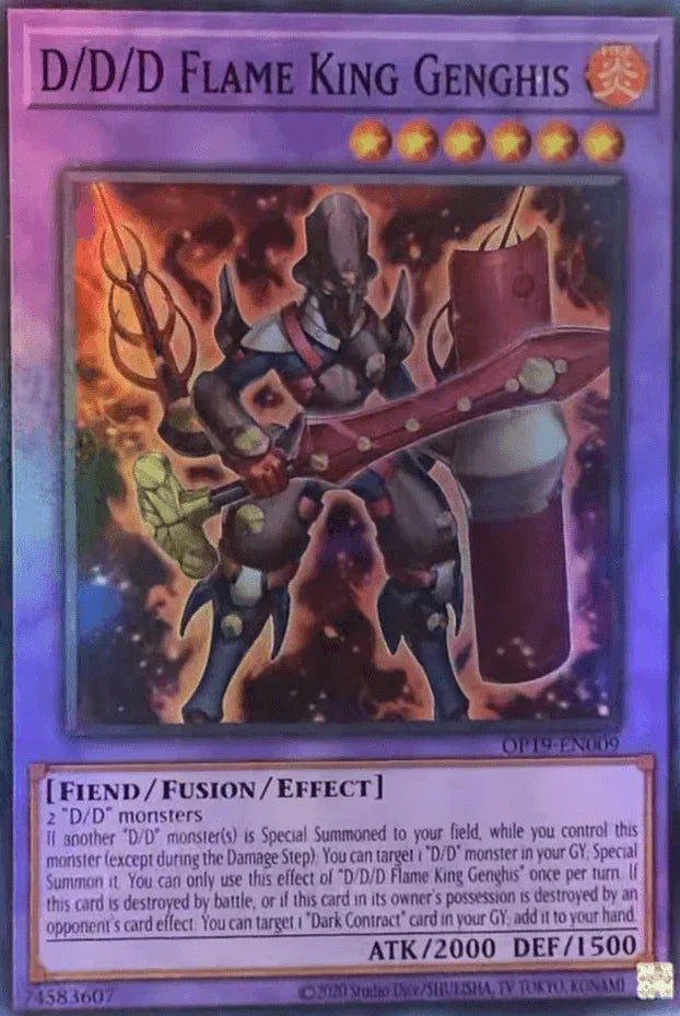 D/D/D Flame King Genghis [OP19-EN009] Super Rare