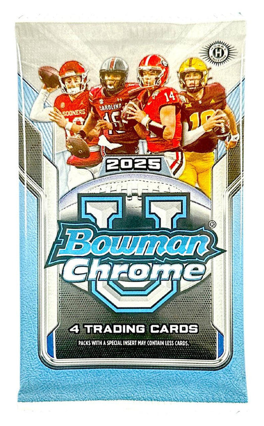 2025 Bowman University Chrome Football Pack