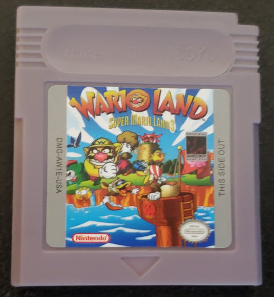 WarioLand Super Mario Land 3 GB Video Game Cartridge Game Boy 1994
