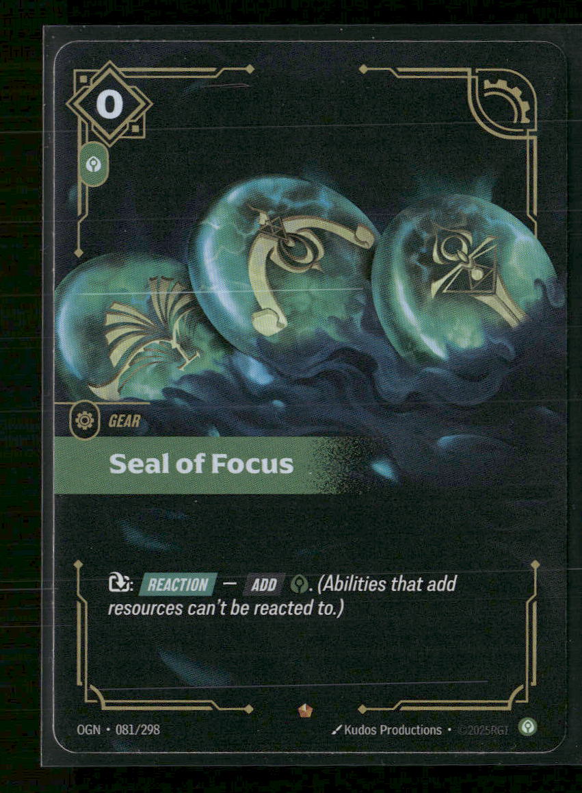 Seal of Focus #081/298 - Riftbound Origins