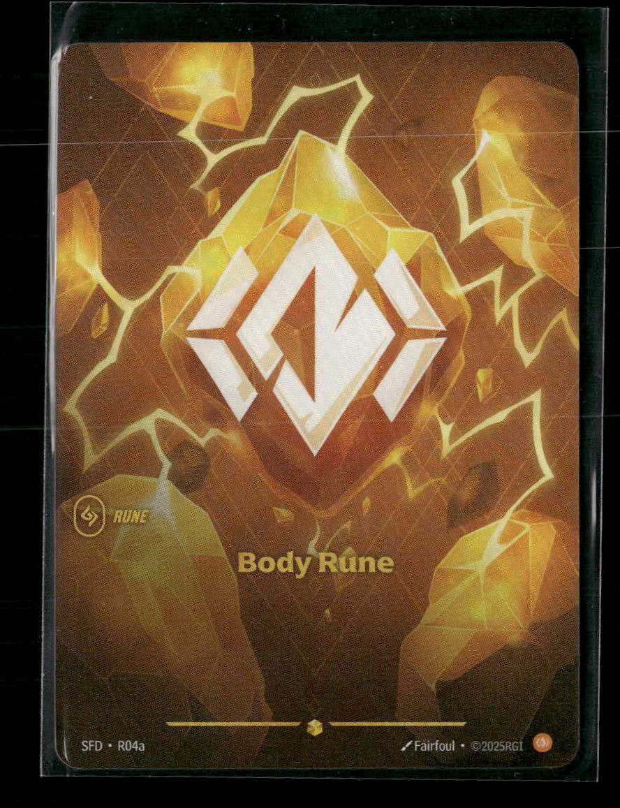 Body Rune #R04a Foil Rare - Riftbound Spiritforged