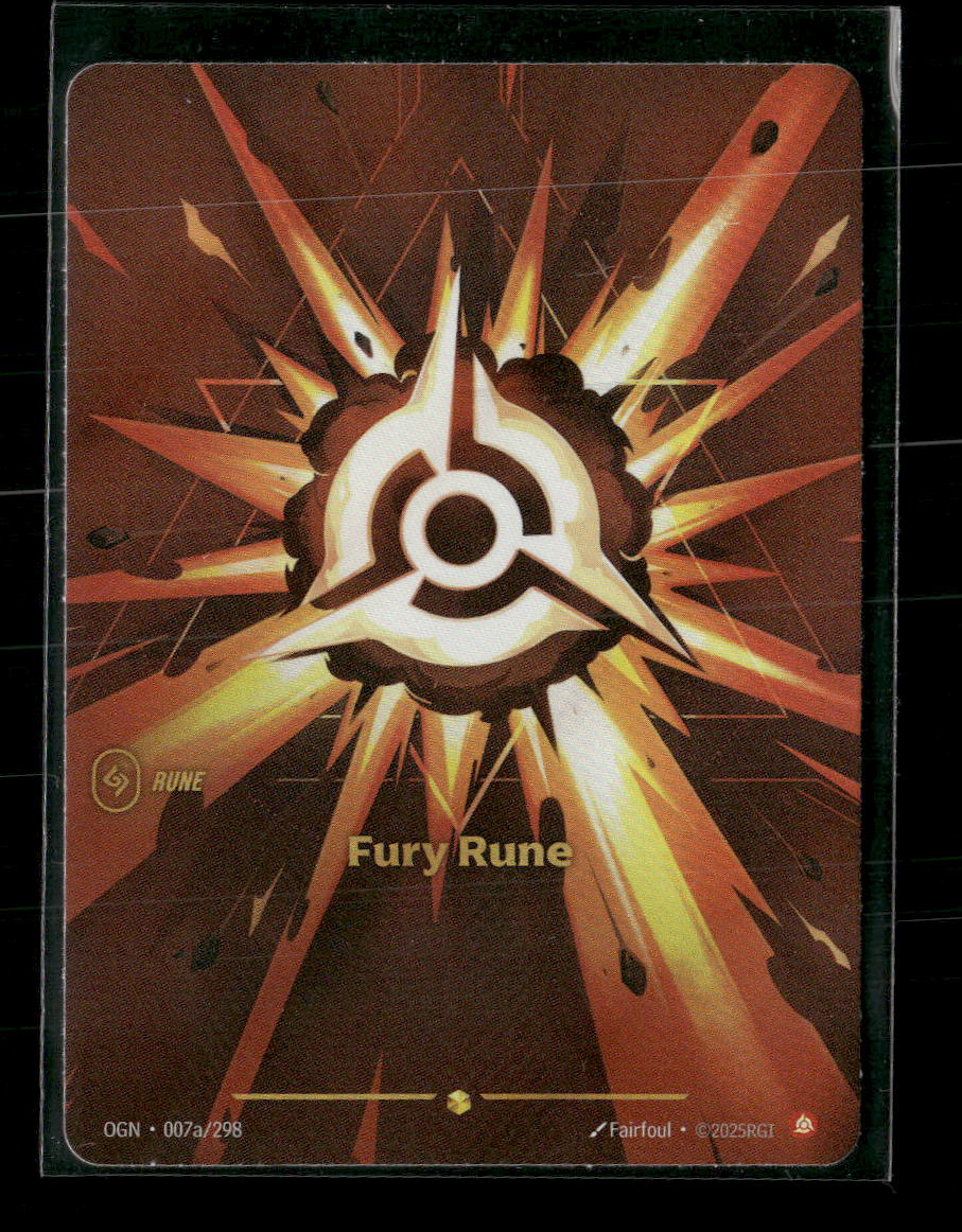 Fury Rune #007a/298 - Riftbound Origins