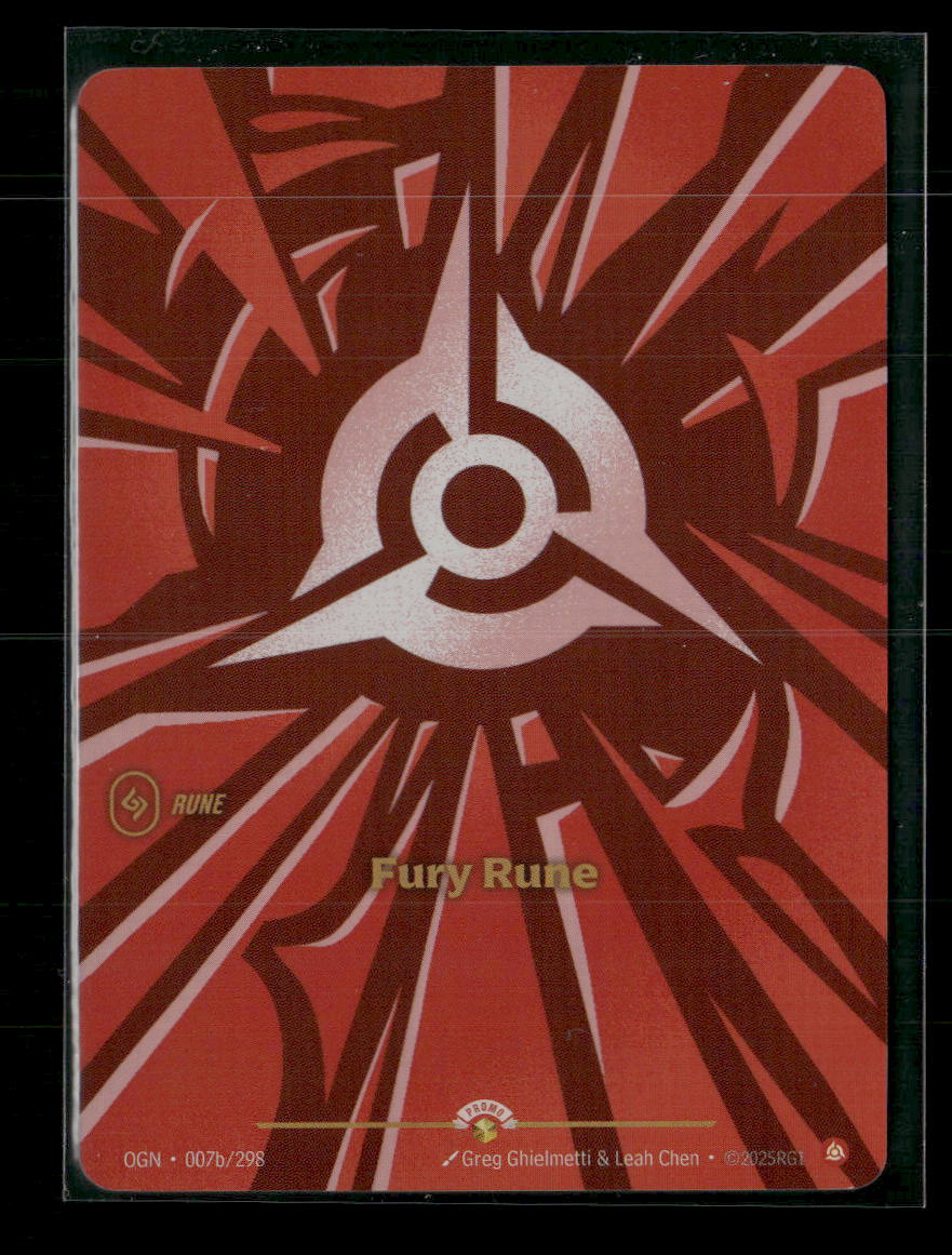 Fury Rune #007b/298 Foil - Riftbound Origins