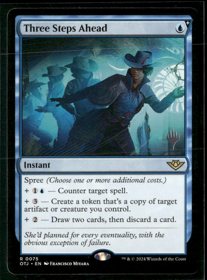 Three Steps Ahead #0075 Rare - Magic: The Gathering Outlaws of Thunder Junction