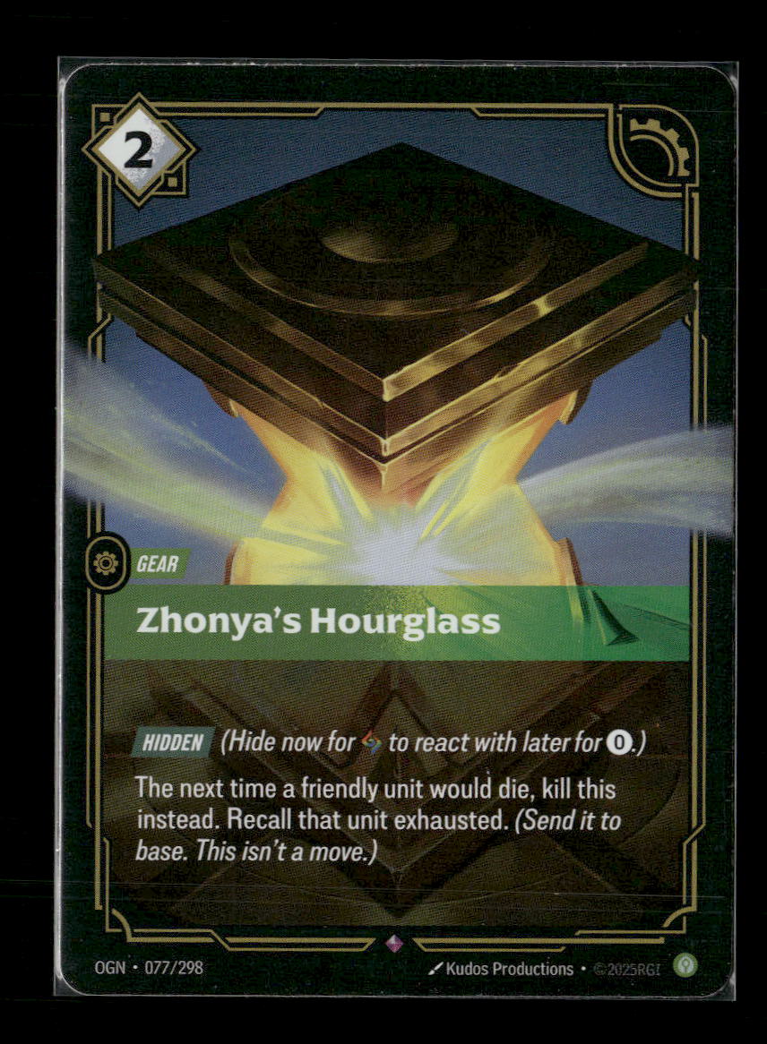 Zhonya's Hourglass #077/298 Holofoil Rare - Riftbound Origins