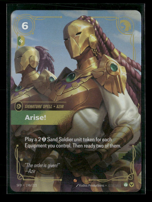 Arise! #198/221 Epic - Riftbound Spiritforged