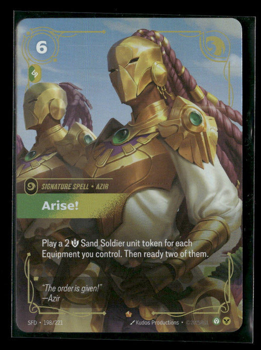 Arise! #198/221 Epic - Riftbound Spiritforged