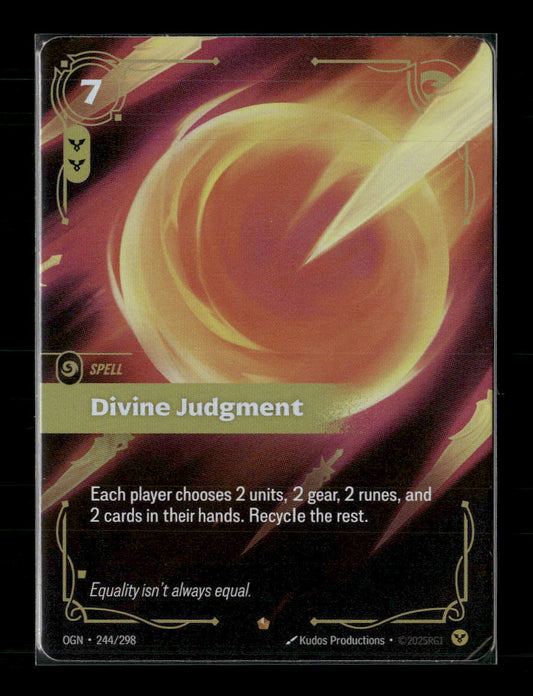 Divine Judgment #244/298 Holofoil Epic - Riftbound Origins