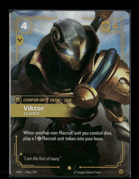 Viktor, Leader #246a/298 Holofoil Showcase - Riftbound Origins