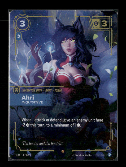 Ahri, Inquisitive #119/298 Holofoil Epic - Riftbound Origins