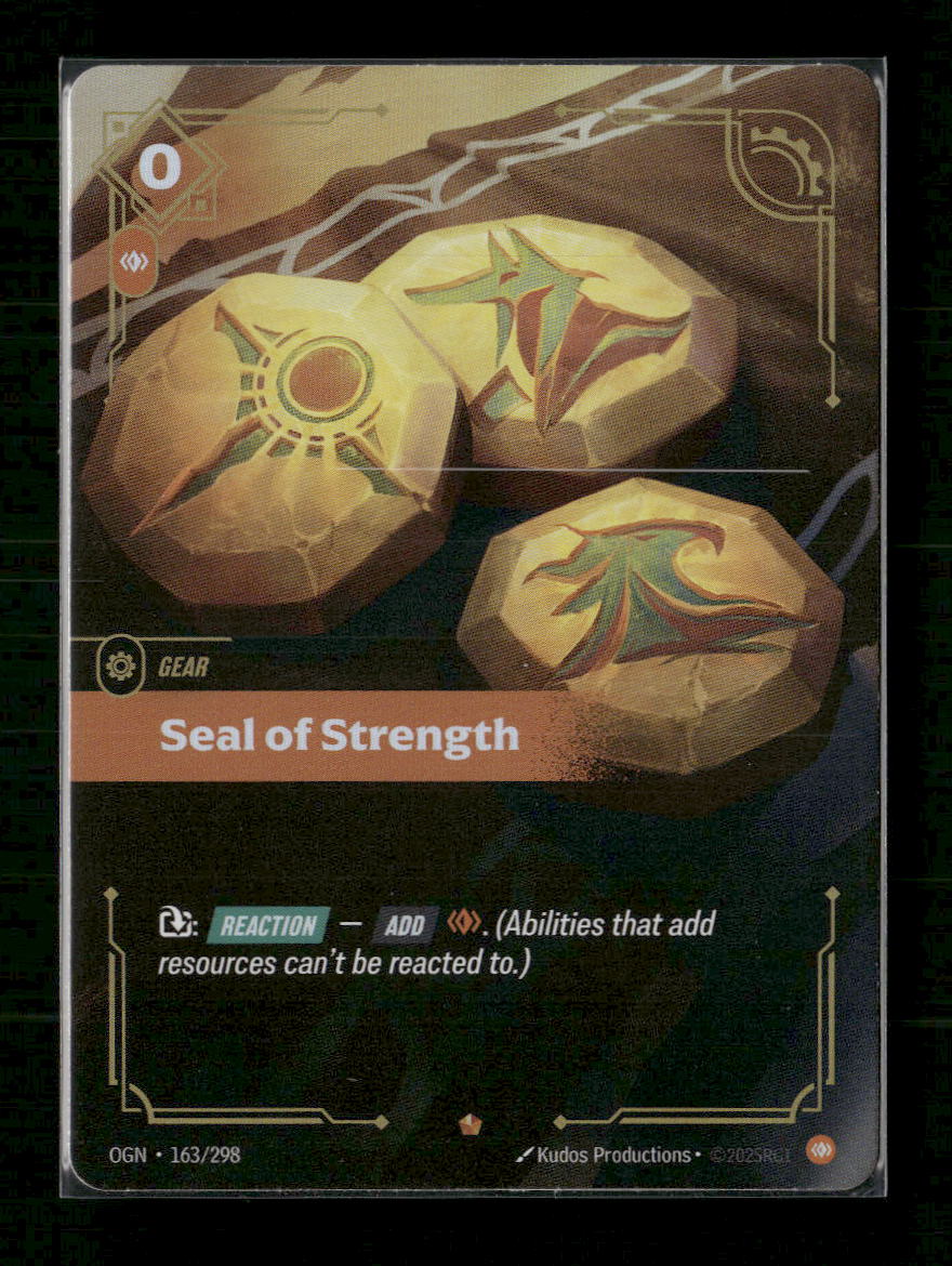 Seal of Strength #163/298 Holofoil Epic - Riftbound Origins