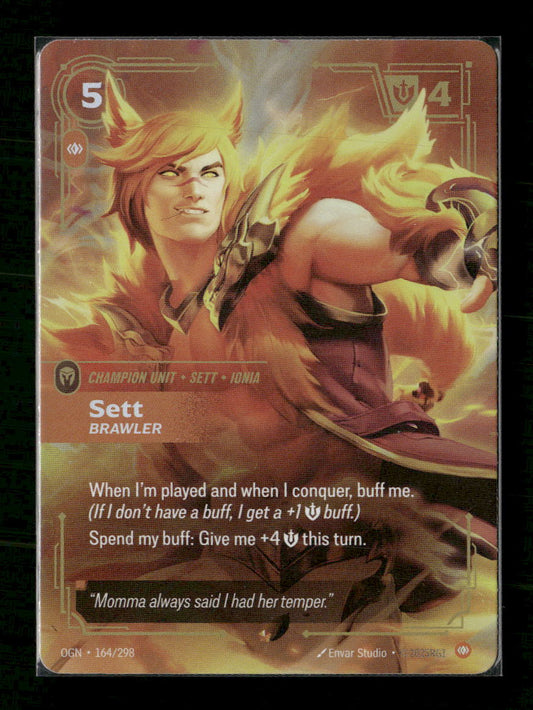 Sett, Brawler #164/298 Holofoil Epic - Riftbound Origins