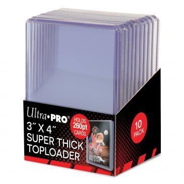 3" x 4" Clear Thick 260PT Toploaders (10ct)
