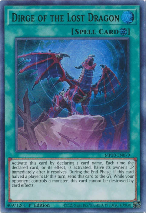 Dirge of the Lost Dragon [MP20-EN079] Ultra Rare