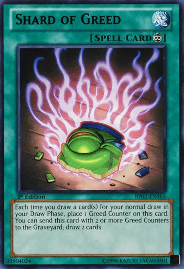 Shard of Greed [BP02-EN165] Rare