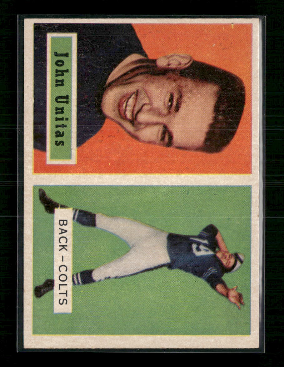 John Unitas 1957 Topps #138 - Trimmed