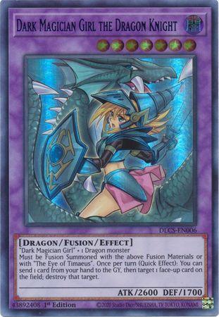 Dark Magician Girl the Dragon Knight (Alternate Art) (Green) [DLCS-EN006] Ultra Rare