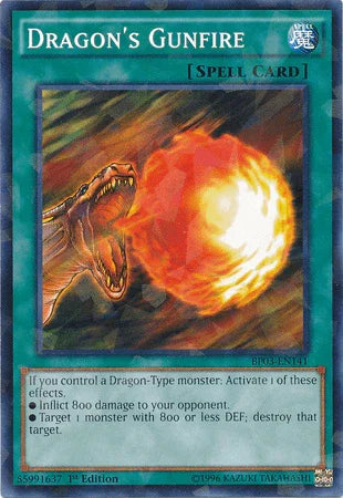 Dragon's Gunfire [BP03-EN141] Shatterfoil Rare