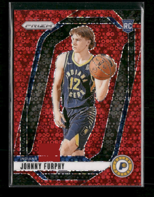 2024-25 Panini Prizm Prizms Fast Break Red Johnny Furphy #/100 #237