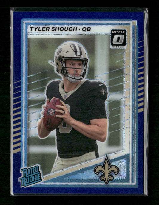 2025 Donruss Optic Rated Rookies Preview Blue Scope Tyler Shough #304