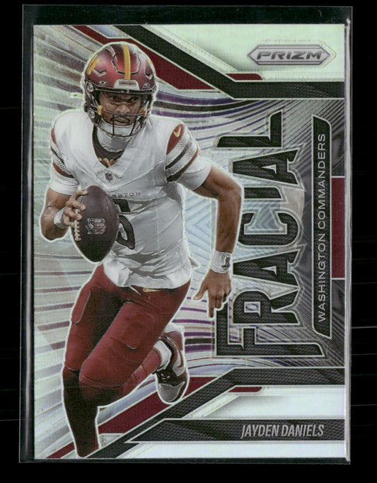 2025 Panini Prizm Fractal Silver Jayden Daniels #1