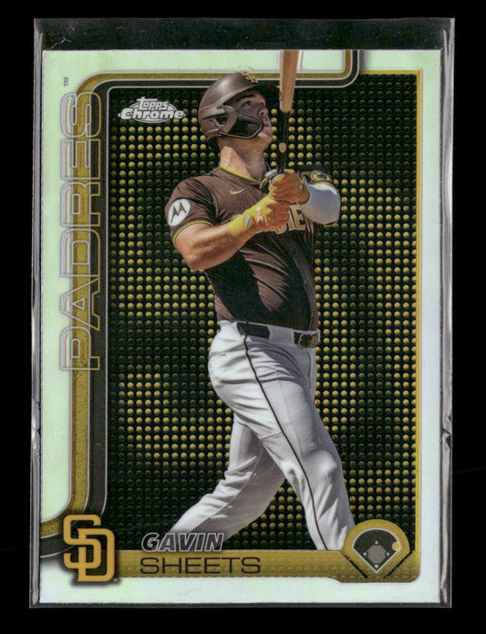 2025 Topps Chrome Lightboard Logo Base Variations Gavin Sheets #158
