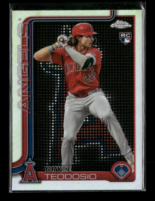 2025 Topps Chrome Lightboard Logo Base Variations Bryce Teodosio Rookie #198