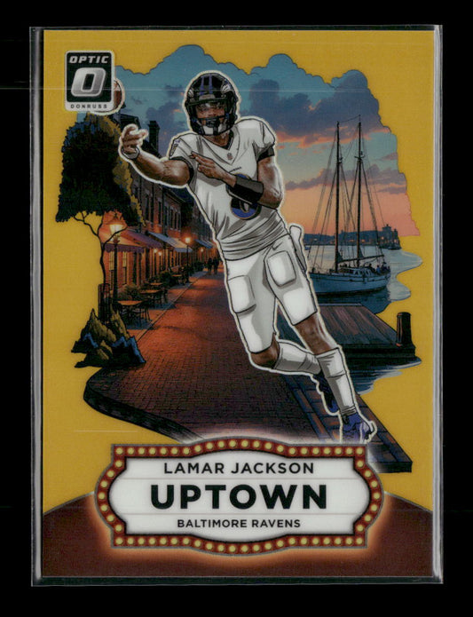 2025 Panini Donruss Optic Uptown #/10 Lamar Jackson #13