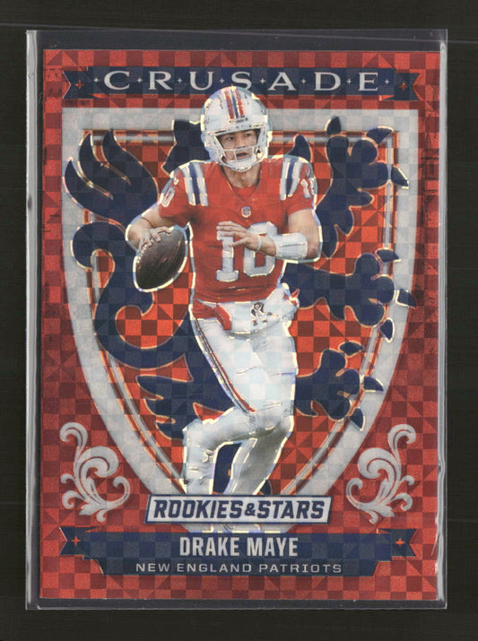 2025 Panini Rookies & Stars Crusade Red Plaid Drake Maye #29