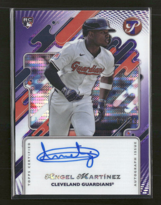 2025 Topps Pristine Purple Refractor Angel Martínez #/99 Auto #PA-AMA